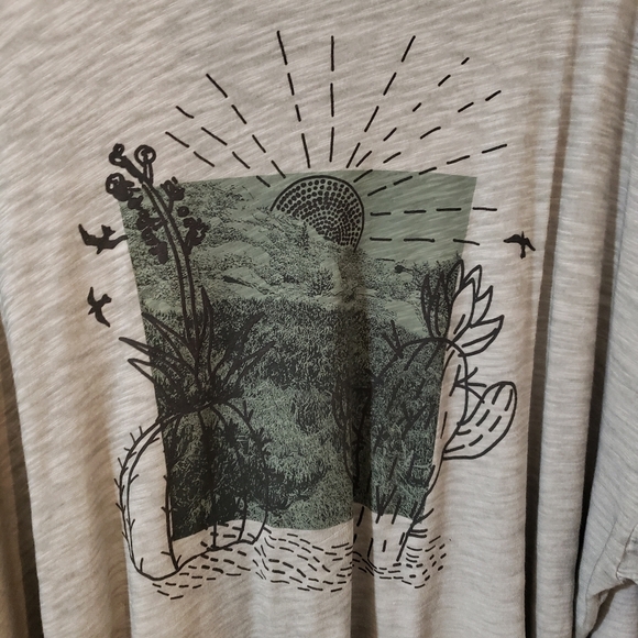 Torrid Light Heathered Green Classic Fit Top Size 3X - Picture 2 of 8